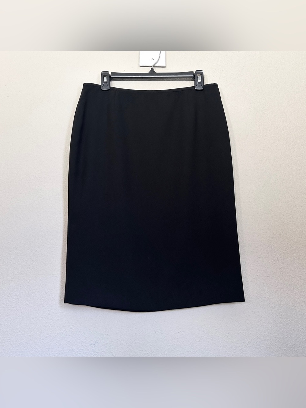 Calvin Klein Black Tailored Pencil Skirt